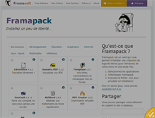 Tablet Screenshot of framapack.org